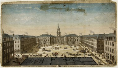 Elevation Perspective of l’Hôtel de Ville, Rennes, n.d., Philippe-Nicolas Milcent, French, active c