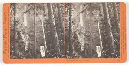 Multnomah Falls, Columbia River, 1867, Carleton Watkins, American, 1829–1916, United States,