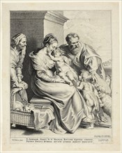 The Holy Family with Saint Elisabeth and the Infant John the Baptist, 1620, Lucas Emil Vorsterman