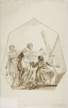 Crucifixion of Saint Andrew, n.d., Attributed to Domenico Pozzi, Italian, 1744-1796, Italy, Pen and