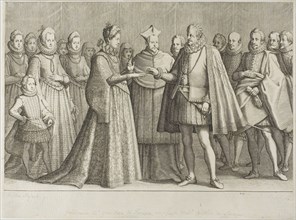 The Marriage of Ferdinand de’ Medici and the Duchess Christine de Lorraine, plate 1 from The Life