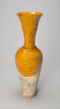Vase with Trumpet-Shaped Mouth, Liao dynasty (907–1124), 11th century, China, Stoneware with amber