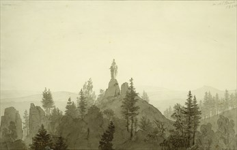 Statue of the Madonna in the Mountains, 1804, Caspar David Friedrich, German, 1774-1840, Germany,