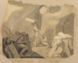 Titans Storming Mount Olympus, c. 1770–72, Henry Fuseli, Swiss, active in England, 1741-1825,