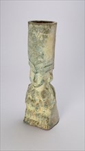 Lamp Stand, Eastern Han dynasty (A.D. 25–220), China, Earthenware with green lead glaze, 30.6 × 10
