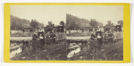 On the Juniata. The Five Fair Ladies, 1860/69, Anthony & Company, American, active 1848–1901,