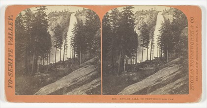 Nevada Fall, 700 Feet High, Near View, 1860/69, Thomas Houseworth & Co., American, 1828–1915,