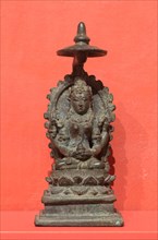 Chunda, Goddess of Wisdom, 9th/10th century, Indonesia, Central Java, Central Java, Bronze, 10.6 ×