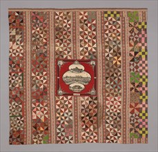 Philadelphia Centennial Exhibition Quilt, 1876/1900, United States, Pieced quilt, dyed and printed