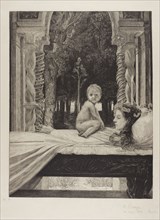 Dead Mother, plate ten from On Death, Part II, 1889, Max Klinger, German, 1857-1920, Germany,