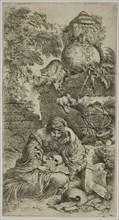 Melancholia, before 1647, Giovanni Benedetto Castiglione, Italian, 1609-1664, Italy, Etching on