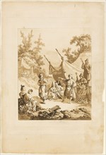 The Russian Dance, 1769, Jean Baptiste Le Prince, French, 1734-1781, France, Aquatint on paper, 302