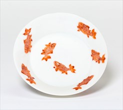 Dish with Ten Fish, Qing dynasty (1644–1911), Yongzheng reign period (1723–1735), China, Porcelain