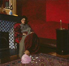Madame Vallotton and her Niece, Germaine Aghion, 1899, Félix Edouard Vallotton, French (born