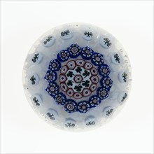Paperweight, c. 1846–55, Baccarat, France, founded 1764, Lunéville, Glass, Diam. 7.6 cm (3 in.),