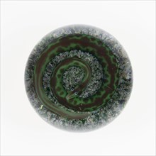 Paperweight, c. 1848–55, Baccarat, France, founded 1764, Lunéville, Glass, Diam. 7.6 cm (3 in.)