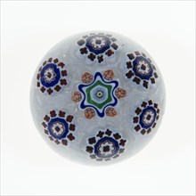 Paperweight, c. 1846–55, Baccarat, France, founded 1764, Lunéville, Glass, Diam. 7.6 cm (3 in.)