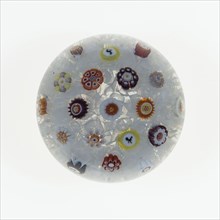 Paperweight, c. 1846–55, Baccarat, France, founded 1764, Lunéville, Glass, Diam. 7.6 cm (3 in.)