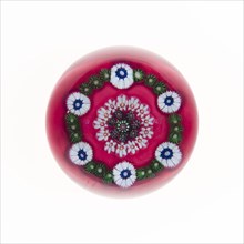 Paperweight, 19th century, Clichy, France, 1837-1885, Clichy, Glass, 2 1/2 in.