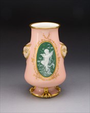 Vase, 1880/90, Mintons Ltd., English, founded 1793, Stoke on Trent, Hard-paste porcelain with pâte