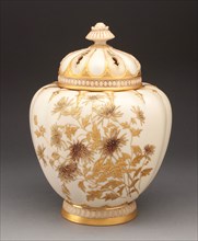 Potpourri Vase, c. 1885, Worcester Royal Porcelain Company, Worcester, England, founded 1751,