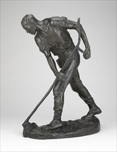 The Reaper, c. 1895, Constantin Emile Meunier, Belgian, 1831-1905, Belgium, Bronze, dark brown