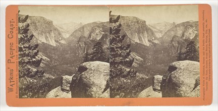 The Yosemite Valley, form the Mariposa Trail, 1861/76, Carleton Watkins, American, 1829–1916,