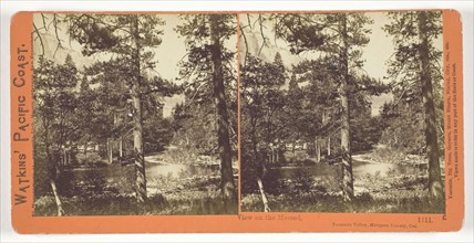 View on the Merced, Yosemite Valley, Mariposa County, Cal., 1861/76, Carleton Watkins, American,