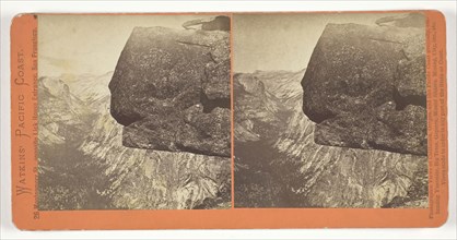 Yenaya Canyon from Glacier Point, Yosemite, 1861/76, Carleton Watkins, American, 1829–1916, United