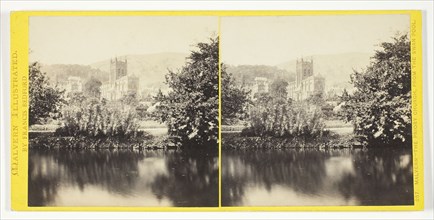 Malvern, the Priory Church, from the Swan Pool, 1850/94, Francis Bedford, English, 1816–1894,