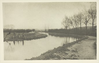 The River Stort, 1888, Peter Henry Emerson, English, born Cuba, 1856–1936, England, Photogravure,