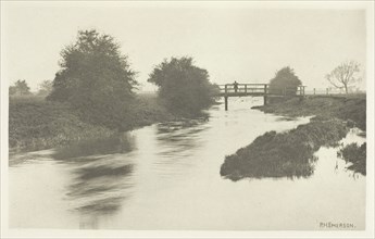 Footbridge Near Tottenham, 1880s, Peter Henry Emerson, English, born Cuba, 1856–1936, England,