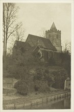 Amwell Church, 1880s, Peter Henry Emerson, English, born Cuba, 1856–1936, England, Photogravure,