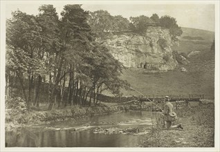 Wolfscote Bridge and Franklyn Rock, Beresford Dale, 1880s, Peter Henry Emerson, English, born Cuba,
