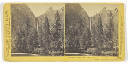 Pohono, or the Bridal Veil, 900 feet, Yosemite Valley, Mariposa County, Cal., 1867, Carleton