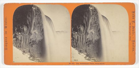 The American Fall, from below, 1861/88, John P. Soule, American, 1828–1904, United States, Albumen