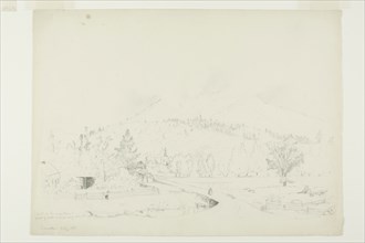 Mist on the Mountains, n.d., Jervis McEntee, American, 1828-1891, United States, Graphite on paper