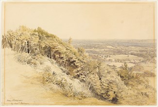 View from Wilmots Hill, Kent, 1830/1835, Samuel Palmer, English, 1805-1881, England, Watercolor