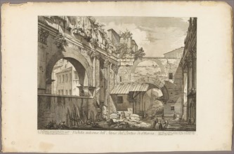 Internal view of the Atrium of the Portico of Octavia, from Views of Rome, 1750/59, Giovanni