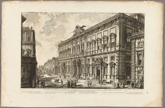 View of the Palazzo della Consulta on the Quirinal housing the Papal Secretariat, from Views of