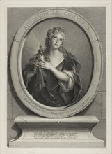 Portrait of Adrienne Le Couvreur, 1730, Pierre-Imbert Drevet (French, 1697-1739), after