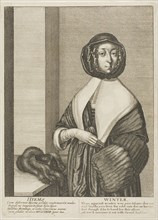 Winter, 1641, Wenceslaus Hollar, Czech, 1607-1677, Bohemia, Etching on off white laid paper, 253 ×