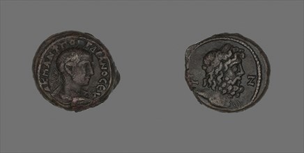 Coin Portraying Emperor Gordian III, AD 243/244, Roman, minted in Alexandria, Egypt, Egypt, Billon,