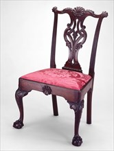 Side Chair, 1750/55, American, 18th century, Philadelphia, Philadelphia, Mahogany with tulip