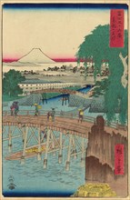 Ichikoku Bridge in the Eastern Capital (Toto Ichikokubashi), from the series Thirty-six Views of