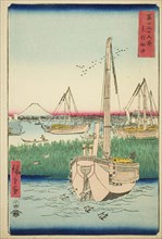 Off Tsukuda Island in the Eastern Capital (Toto Tsukuda oki), from the series Thirty-six Views of