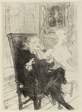 Truffier and Moreno, in Les Femmes Savantes, 1893, published 1894, Henri de Toulouse-Lautrec,