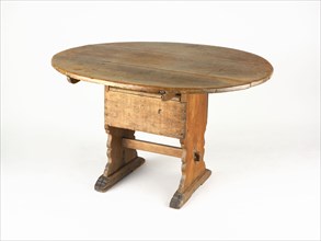 Chair Table, 17th century, American, 17th century, New York area, New York, Maple and oak, 70.5 ×