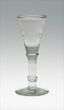 Wine Glass, c. 1690, England, Glass, H. 17 cm (6 11/16 in.)