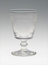 Rummer, 1796, England, Glass, H. 13.3 cm (5 1/4 in.)